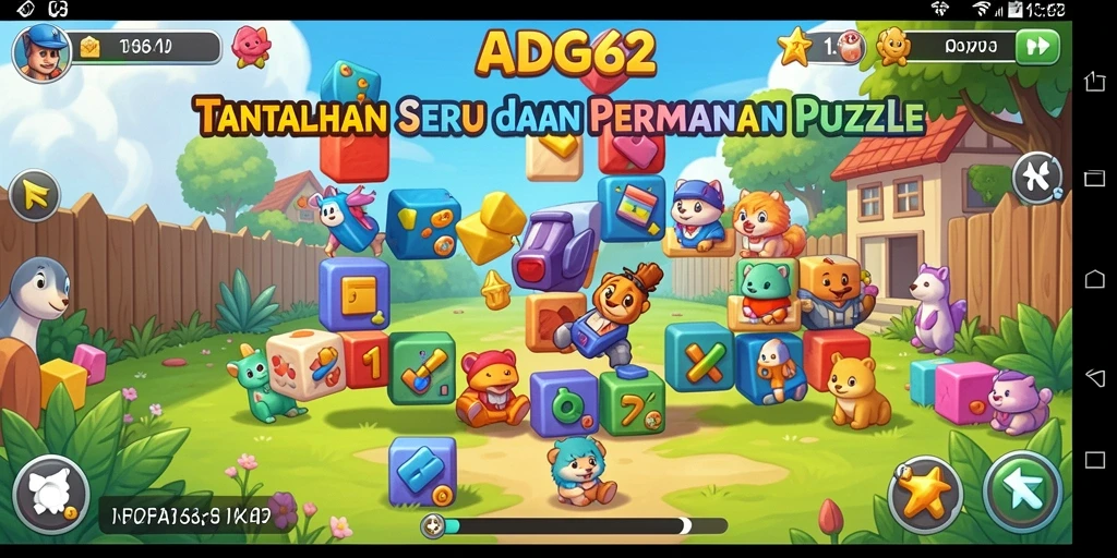 Tangkapan layar gameplay seru dan menyenangkan dari ADG62.
