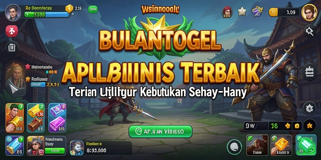 Tampilan antarmuka pengguna aplikasi BULANTOGEL yang praktis dan menarik.