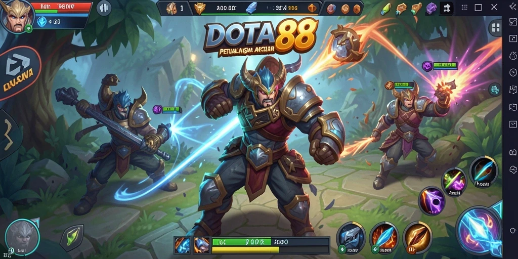 Tampilan gameplay seru dalam DOTA88 yang penuh tantangan.