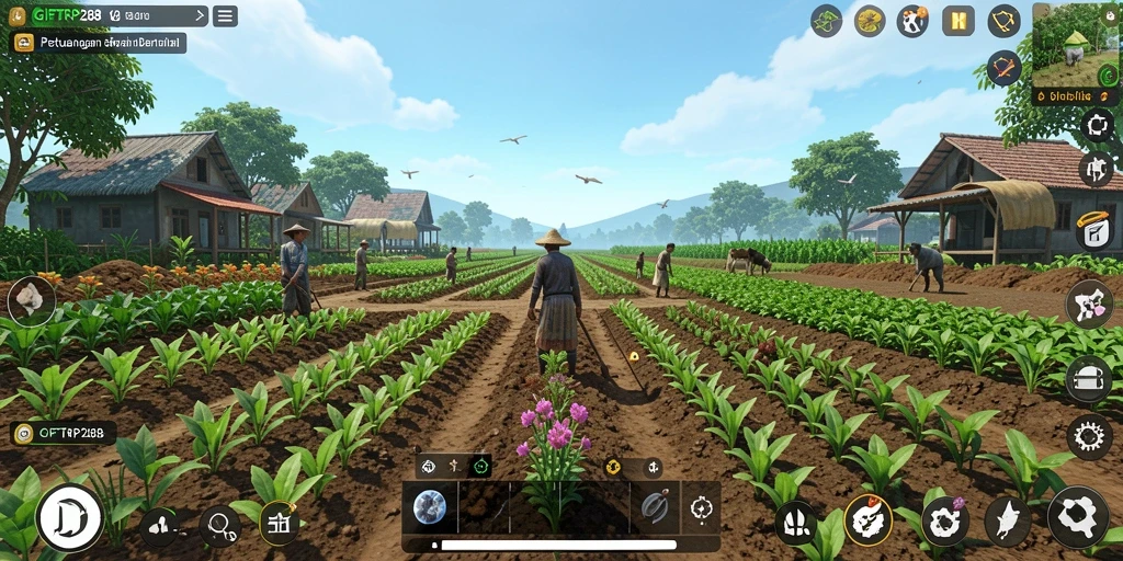 Gambaran gameplay seru di dunia bertani GIFTRP288.
