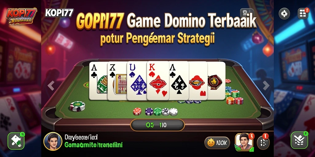 Screenshot gameplay KOPI77 menampilkan aksi seru permainan Domino.