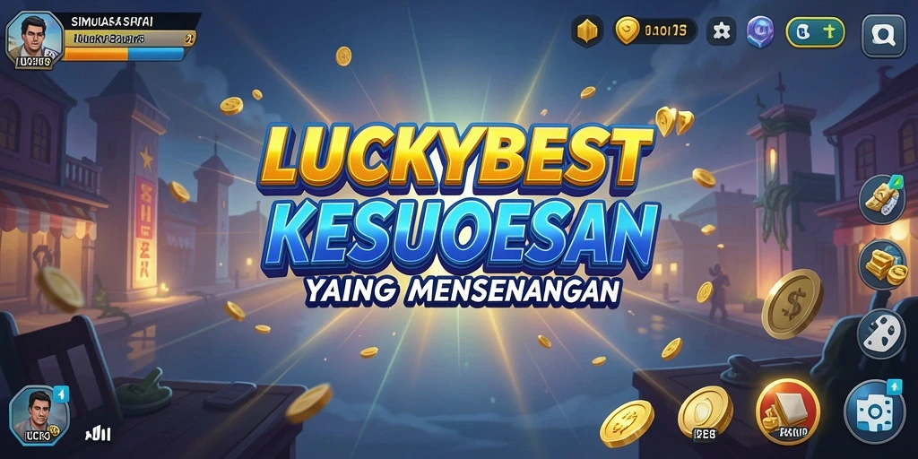 Screenshot gameplay LUCKYBEST menampilkan interaksi bisnis yang dinamis.