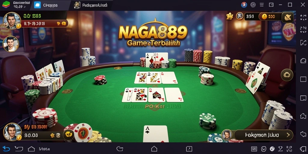 Tampilan gameplay poker yang seru dan mengasyikkan di NAGA889.