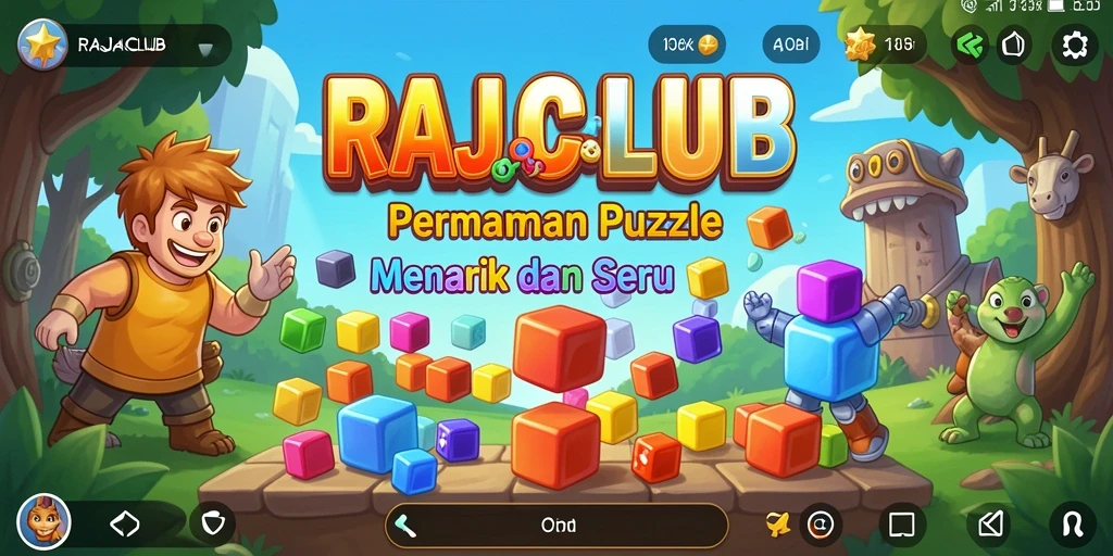 Tampilan gameplay seru dari RAJACLUB dalam bermain puzzle.