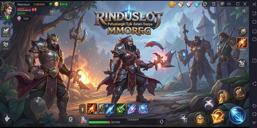 Screenshot RINDUSLOT: gameplay seru dalam petualangan MMORPG.