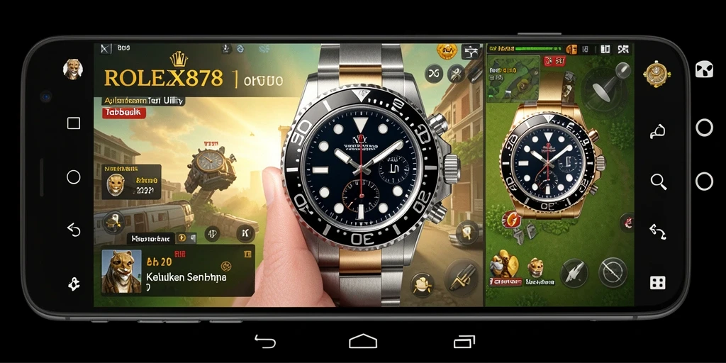 Screenshot utama ROLEX878 menampilkan antarmuka aplikasi Utility yang intuitif.