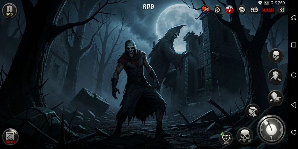 Screenshot RP6789 menunjukkan suasana mencekam dengan elemen horror yang kuat.