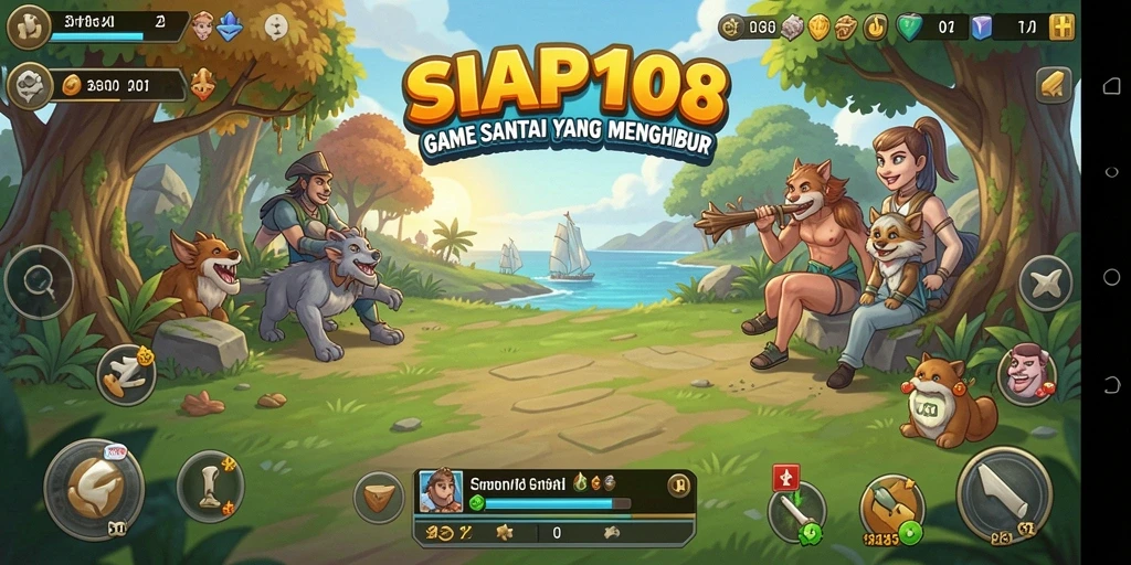 Tampilan gameplay seru dari SIAP108 yang penuh warna.