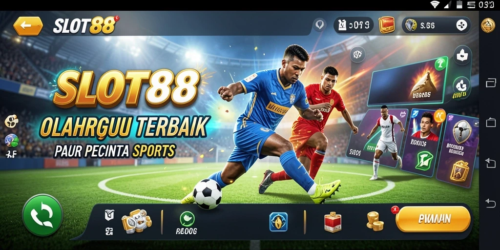 Tampilan menarik dari gameplay SLOT88 yang penuh strategi olahraga.