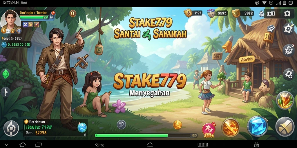 Tampilan gameplay STAKE779 yang menarik dan cerah.