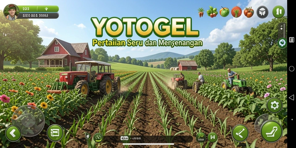 Tampilan menarik gameplay pertanian di YOTOGEL.