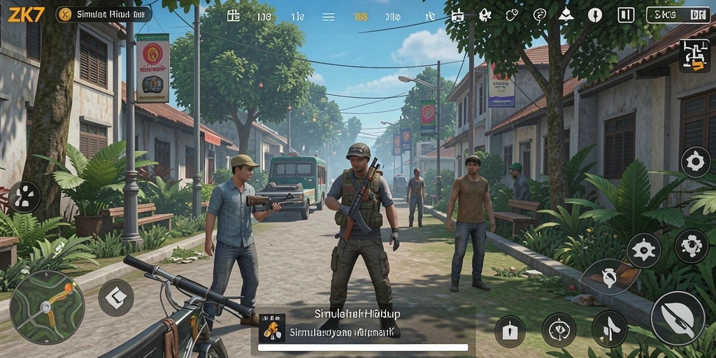 Tampilan gameplay ZK7 yang menarik dan interaktif.
